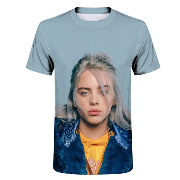 2019 3d billie eilish t-shirt casual t-shirt o-neck short sleeve summer men's fashion top, White;black
2019 3d billie eilish t-shirt casual t-shirt o-neck short sleeve summer men's fashion top, White;black