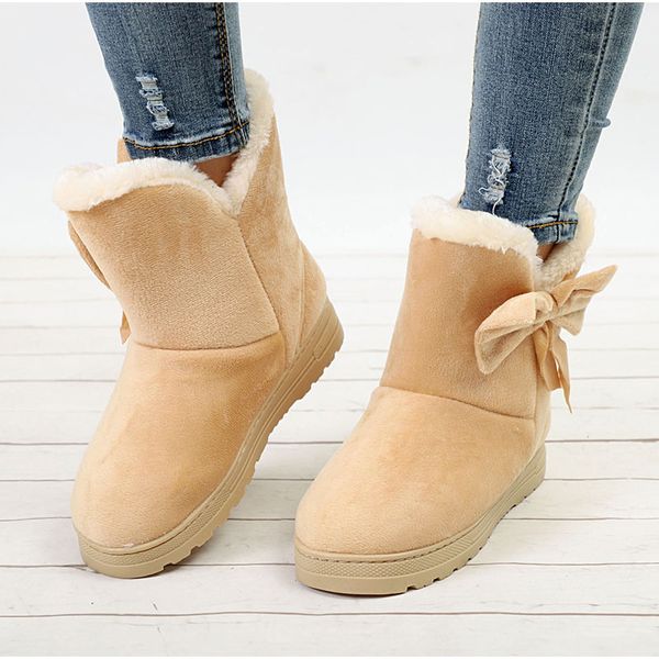 women boots female winter boots warmer plush bowtie fur suede flat slip on ankle snow women's shoes fashion platform black
women boots female winter boots warmer plush bowtie fur suede flat slip on ankle snow women's shoes fashion platform black