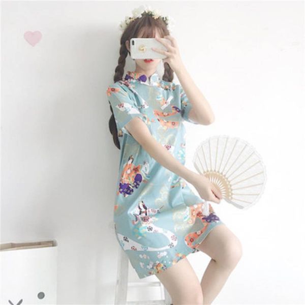 chinese clothing cheongsam casual retro chirpaur improved chinese clothes standing collar buckle printed cheongsams women, Red
chinese clothing cheongsam casual retro chirpaur improved chinese clothes standing collar buckle printed cheongsams women, Red