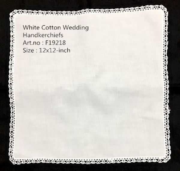 set of 12 new fashion ladies handkerchiefs white 100% cotton lace wedding bridal hankie hanky for special occasions 12x12"-inch
set of 12 new fashion ladies handkerchiefs white 100% cotton lace wedding bridal hankie hanky for special occasions 12x12"-inch