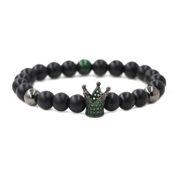 selling luxury designer jewelry men bracelets crown zirconia bracelet bangle tiger eye stone beaded bracelet gifts, Black
selling luxury designer jewelry men bracelets crown zirconia bracelet bangle tiger eye stone beaded bracelet gifts, Black
