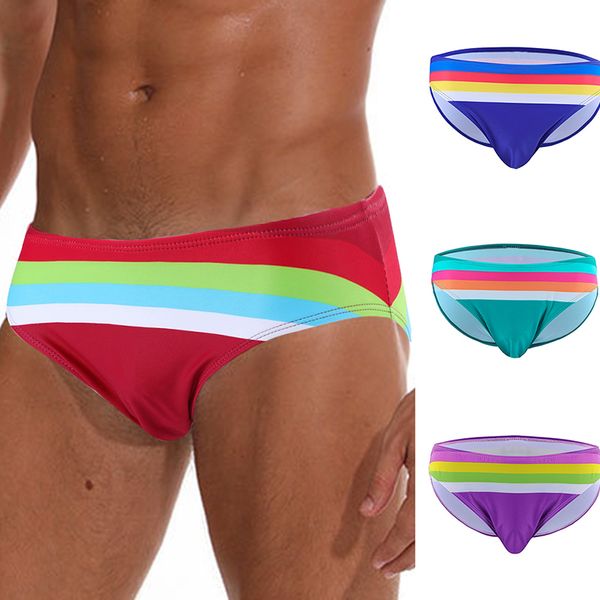 mens triangular swimwear low rise pouch male swimming briefs board stripe shorts swimsuit man surf swim trunks beach short
mens triangular swimwear low rise pouch male swimming briefs board stripe shorts swimsuit man surf swim trunks beach short