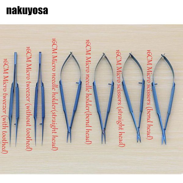 16cm titanium alloy ophthalmic microsurgical instruments needle holder micro scissors tweezers hand 6pcs/set
16cm titanium alloy ophthalmic microsurgical instruments needle holder micro scissors tweezers hand 6pcs/set