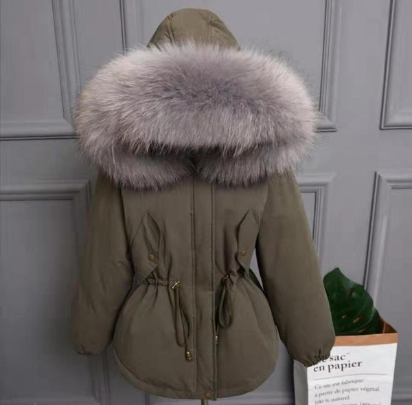 2019 winter women khaki down coat raccoon fur collar christmas jacket hooded outerwear christmas gift, Black
2019 winter women khaki down coat raccoon fur collar christmas jacket hooded outerwear christmas gift, Black