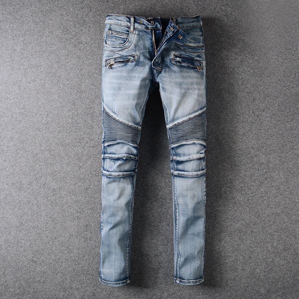 джинсы мужчины 2018 новая мода корейский стиль high street slim fit отверстия молния патч личность старинные классические джинсовые брюки пл, Blue
джинсы мужчины 2018 новая мода корейский стиль high street slim fit отверстия молния патч личность старинные классические джинсовые брюки пл, Blue