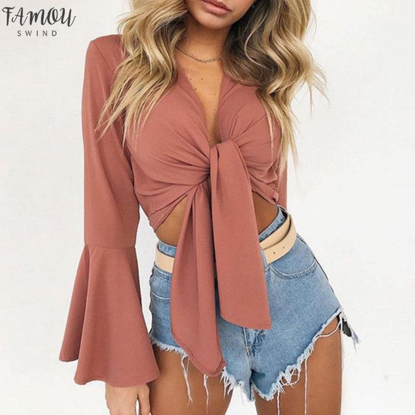 womens clothing womens ladies lace up satin tie knot front flared sleeve plunge neck crop top, White
womens clothing womens ladies lace up satin tie knot front flared sleeve plunge neck crop top, White