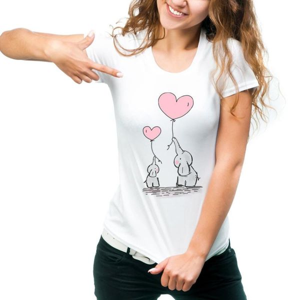 2019 new products t-shirt elephant and balloon printed women's t-shirt casual red, black and white, cuff
2019 new products t-shirt elephant and balloon printed women's t-shirt casual red, black and white, cuff
