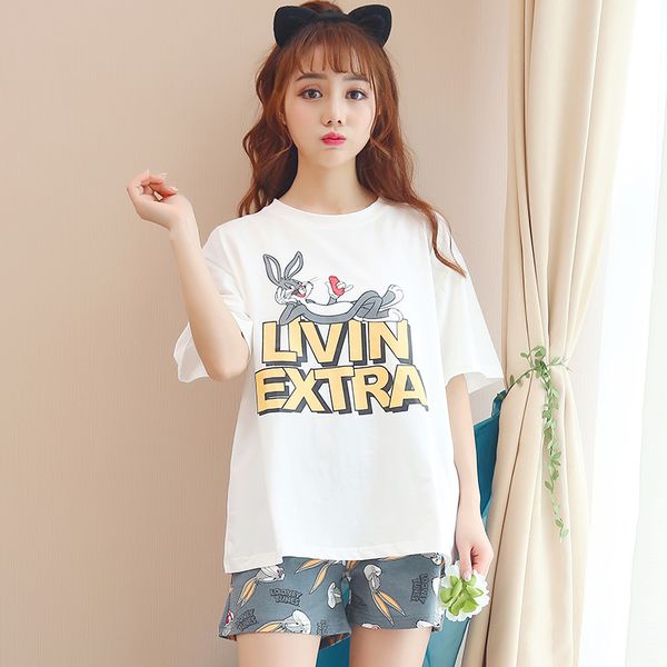 2019 summer girls pijamas mujer summer comfortable women pajamas sets short sleeve thin cotton home wear serve lovely sleepwear, Blue;gray
2019 summer girls pijamas mujer summer comfortable women pajamas sets short sleeve thin cotton home wear serve lovely sleepwear, Blue;gray