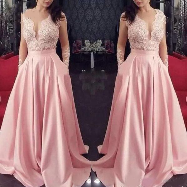 2020 v-neck long sleeves lace appliques a-line prom dresses ladies special occasion party gowns customized evening party gowns, Black
2020 v-neck long sleeves lace appliques a-line prom dresses ladies special occasion party gowns customized evening party gowns, Black