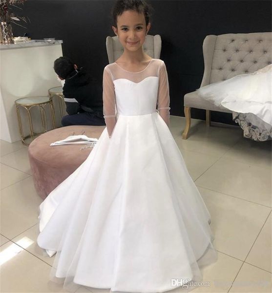 sheer long sleeves wedding flower girls' dresses with bow backless communion dress a line birthday party gowns7856685, White;blue
sheer long sleeves wedding flower girls' dresses with bow backless communion dress a line birthday party gowns7856685, White;blue