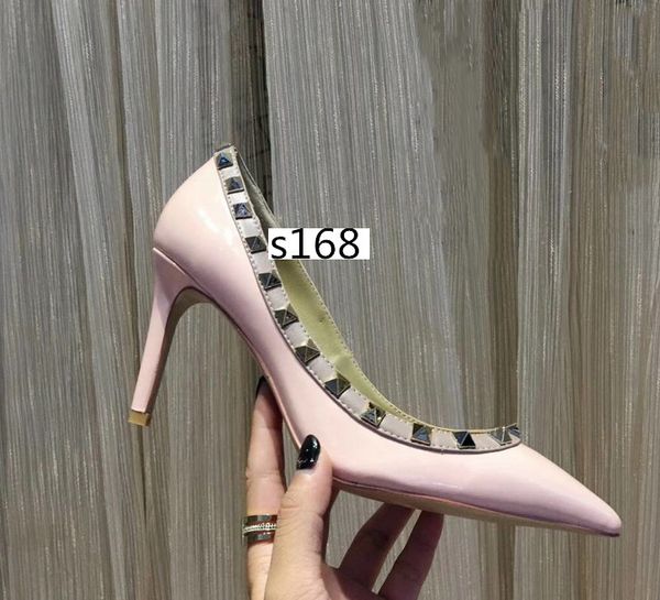 brand women pointed toe 2-strap high heels shoes pumps black leather shoes with rivets shoes size 39
brand women pointed toe 2-strap high heels shoes pumps black leather shoes with rivets shoes size 39