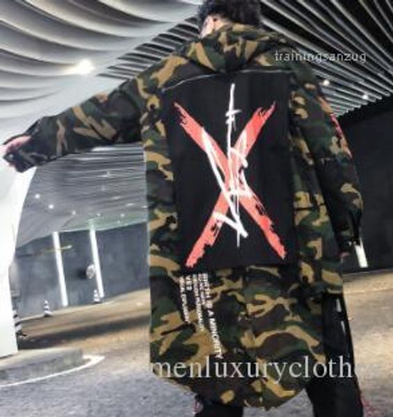 front short back long irregular camouflage hooded letters long jacket coats hipop brand fashion men designer jackets, Black;brown
front short back long irregular camouflage hooded letters long jacket coats hipop brand fashion men designer jackets, Black;brown