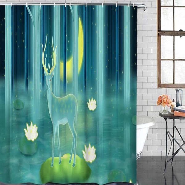 fantasy jungle lotus leaf deer starry sky printed shower curtain bathroom decor waterproof fabric bath shower curtain
fantasy jungle lotus leaf deer starry sky printed shower curtain bathroom decor waterproof fabric bath shower curtain