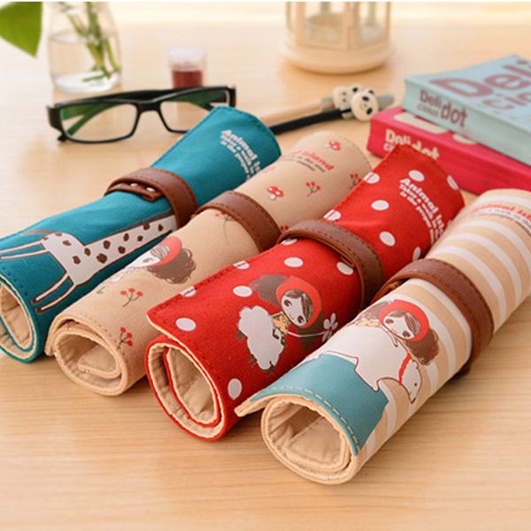 10pcs fashion cute girls canvas pencil bags pencil roll large capacity pouch makeup brush organizer bag school stationery
10pcs fashion cute girls canvas pencil bags pencil roll large capacity pouch makeup brush organizer bag school stationery