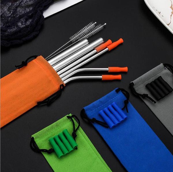 reusable drinking straws set 8pcs set stainless steel metal straws with cleaning brush bag straight bent juice straws ooa7466-6
reusable drinking straws set 8pcs set stainless steel metal straws with cleaning brush bag straight bent juice straws ooa7466-6