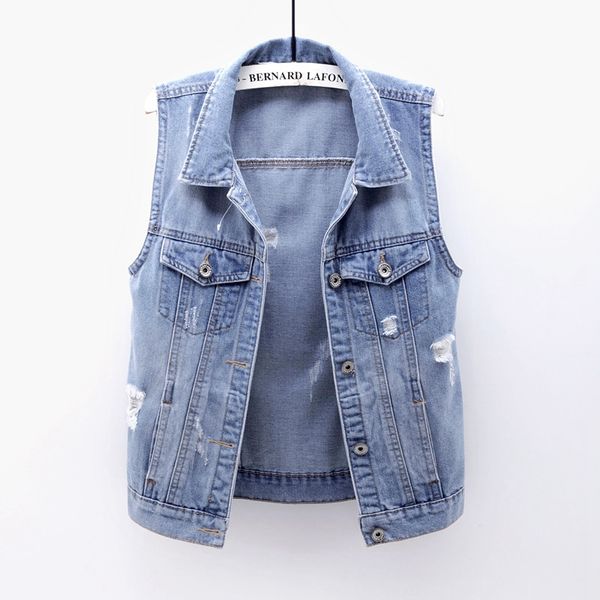summer new vintage plus size slim waistcoat blue denim vest women frayed pocket sleeveless jacket coat short jeans vest female, Black;white
summer new vintage plus size slim waistcoat blue denim vest women frayed pocket sleeveless jacket coat short jeans vest female, Black;white