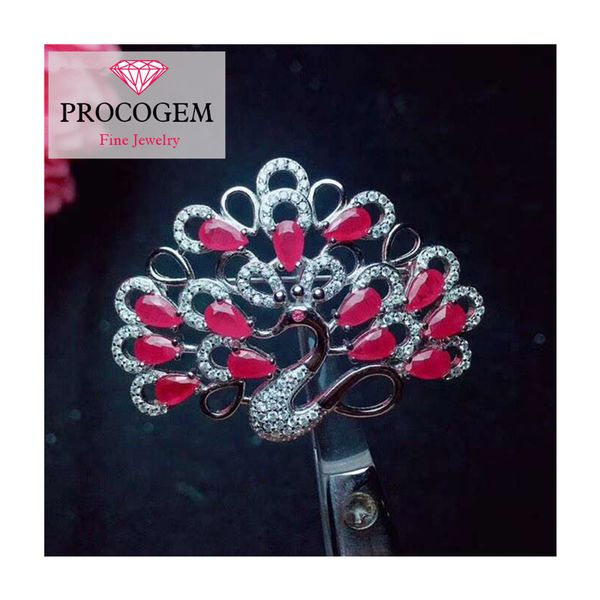 natural peacock ruby brooches for female party valentines gifts water drop genuine gemstone fine jewelry 925 sterling silver 329, Slivery;golden
natural peacock ruby brooches for female party valentines gifts water drop genuine gemstone fine jewelry 925 sterling silver 329, Slivery;golden