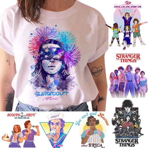stranger things women's short-sleeved weird story 3 loose casual stranger things t-shirt t-shirt women's short-sleeved weird story, White
stranger things women's short-sleeved weird story 3 loose casual stranger things t-shirt t-shirt women's short-sleeved weird story, White