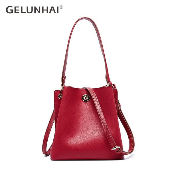 gelunhai 2019 women real 100% genuine leather tote bag black bucket crossbody bags female ladies shoulder bags
gelunhai 2019 women real 100% genuine leather tote bag black bucket crossbody bags female ladies shoulder bags