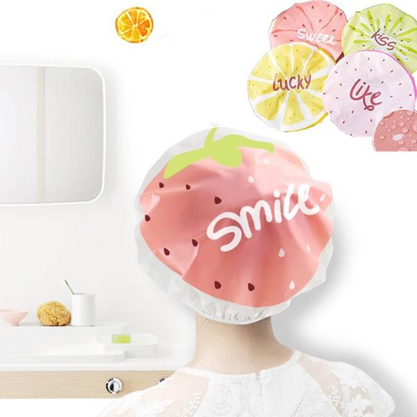 new fshion women cartoon fruit pattern waterproof shower cap resuable band bath hair caps hat for adults women bathroom 1pcs
new fshion women cartoon fruit pattern waterproof shower cap resuable band bath hair caps hat for adults women bathroom 1pcs