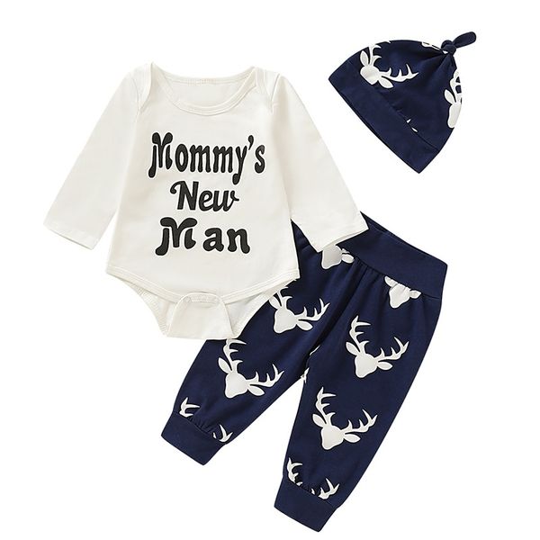 autumn baby boy set long sleeve letters prints romper cartoon elk trousers hat outfits clothes set, White
autumn baby boy set long sleeve letters prints romper cartoon elk trousers hat outfits clothes set, White