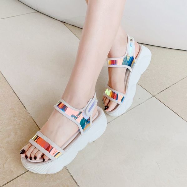 women sneakers sandals leisure casual comfort shoes flat platform creepers chunky dad shoes 2019 summer bling shiny hook, Black
women sneakers sandals leisure casual comfort shoes flat platform creepers chunky dad shoes 2019 summer bling shiny hook, Black