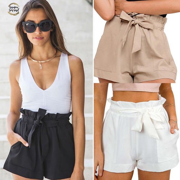 women casual high waist crepe shorts black white army green summer solid loose a line shorts bottom clothes, White;black
women casual high waist crepe shorts black white army green summer solid loose a line shorts bottom clothes, White;black