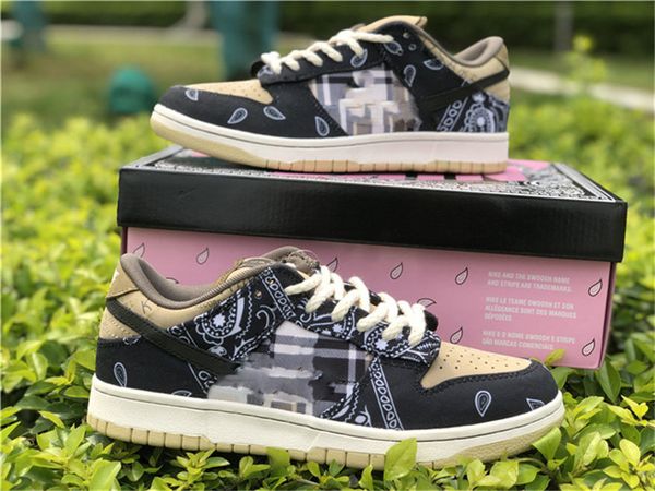 2020 authentic sb dunk low travis scott regular box cactus jack black parachute beige petra brown man running shoes with box
2020 authentic sb dunk low travis scott regular box cactus jack black parachute beige petra brown man running shoes with box