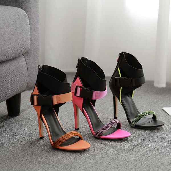 women sandals summer shoes open toe thin heel sandals sandalia mujer women pumps, Black
women sandals summer shoes open toe thin heel sandals sandalia mujer women pumps, Black