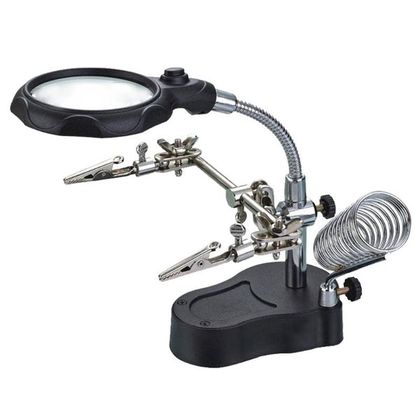 durable holder soldering iron stand adjustable 360 degree magnifier with auxiliary clip led light multifunctional helping hand
durable holder soldering iron stand adjustable 360 degree magnifier with auxiliary clip led light multifunctional helping hand