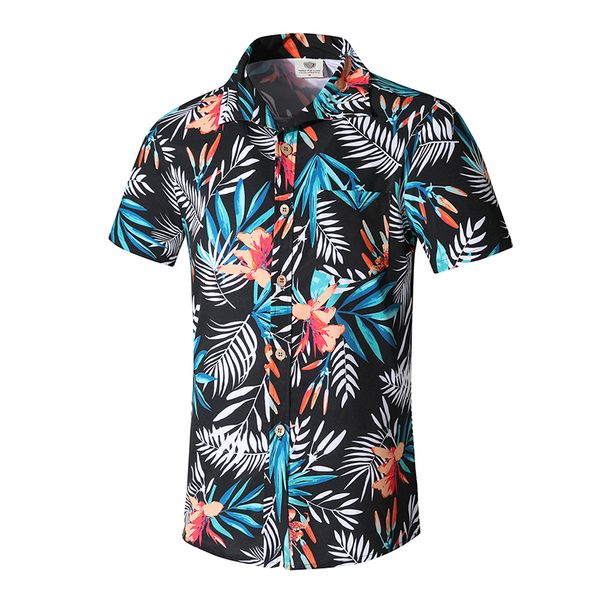 men's short sleeve beach shirt 2019 new summer style leaf print men casual beach hawaii shirts camisa hombre summer -5xl, White;black
men's short sleeve beach shirt 2019 new summer style leaf print men casual beach hawaii shirts camisa hombre summer -5xl, White;black