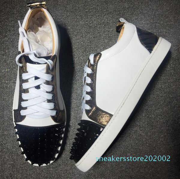 2019 марк дизайнер luxury mens red bottoms обувь шипованных шипы низкий flats повседневные кроссовки для мужчин свадьбы платья кожи, Black
2019 марк дизайнер luxury mens red bottoms обувь шипованных шипы низкий flats повседневные кроссовки для мужчин свадьбы платья кожи, Black