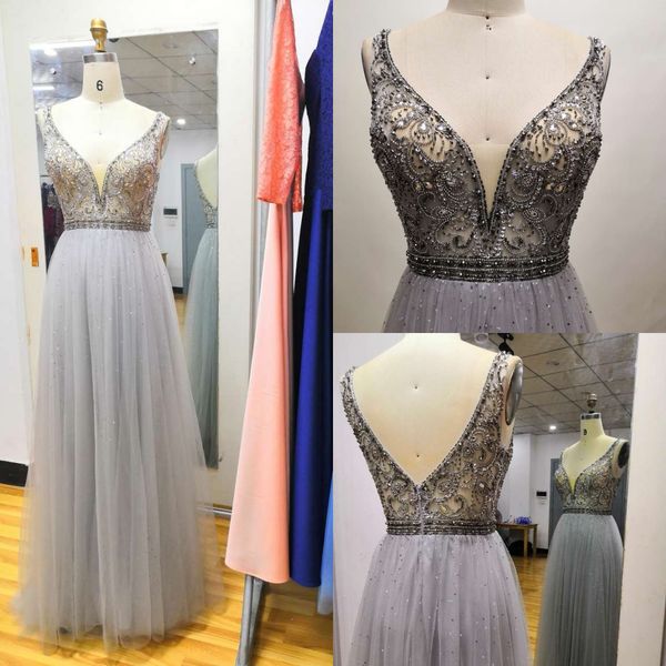 2019 silver beaded prom evening dresses 100% real pictures backless a-line shinny crystals formal party gown custom made, Black;red
2019 silver beaded prom evening dresses 100% real pictures backless a-line shinny crystals formal party gown custom made, Black;red
