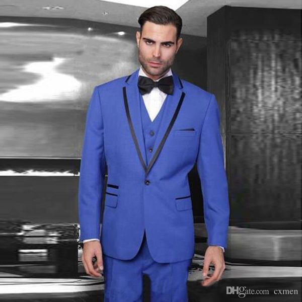 custom made royal blue men suits for wedding handsome groom tuxedos 3 pieces one button costume homme terno masculino man blazer, Black;gray
custom made royal blue men suits for wedding handsome groom tuxedos 3 pieces one button costume homme terno masculino man blazer, Black;gray