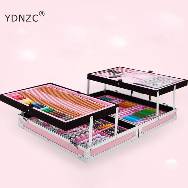 portable double aluminum box painting set watercolor with water brush pen color lead watercolor pigment for drawing art supplies
portable double aluminum box painting set watercolor with water brush pen color lead watercolor pigment for drawing art supplies