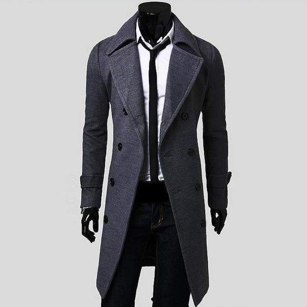 2019 new mens trench coat slim mens long jackets and coats overcoat double breasted trench coat men windproof winter outerwear, Black
2019 new mens trench coat slim mens long jackets and coats overcoat double breasted trench coat men windproof winter outerwear, Black