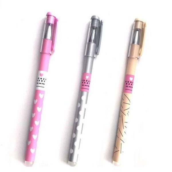 Gel Ink Pen Cute Stationery With Retail Box Blue Or Black Ink Magic Gelink Pen 0.38mm For School Office