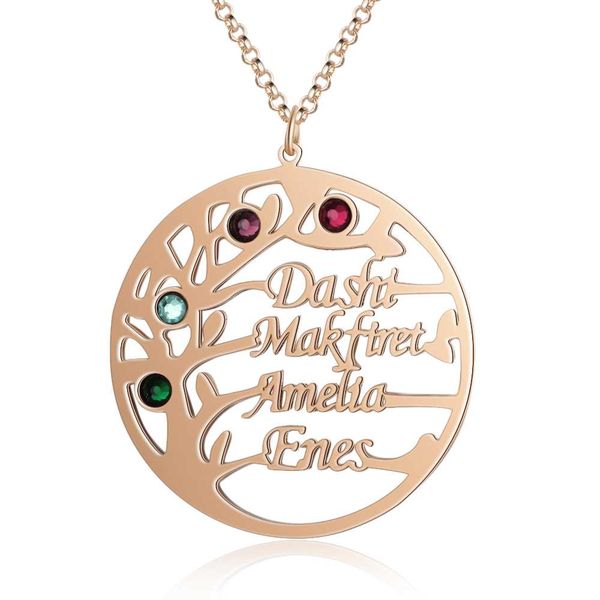 personalized name necklaces delicate tree pendant engrave 4 names birthstones family jewelry promise anniversary gift for women, Silver
personalized name necklaces delicate tree pendant engrave 4 names birthstones family jewelry promise anniversary gift for women, Silver