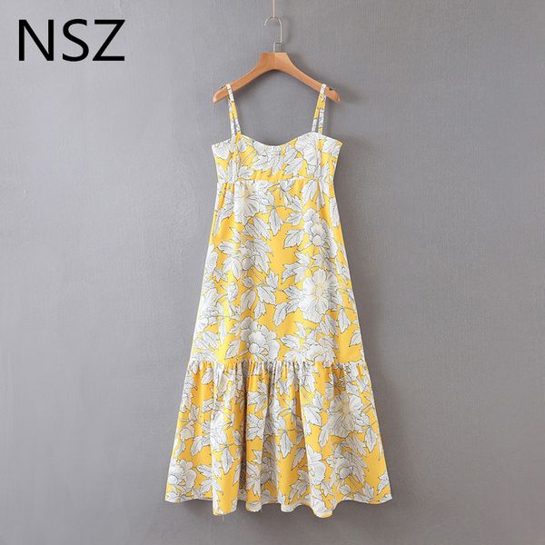 nsz women leaves print summer camisole dress buttons backless singlets dress pleated beach long spaghetti strap sundress, Black;gray
nsz women leaves print summer camisole dress buttons backless singlets dress pleated beach long spaghetti strap sundress, Black;gray