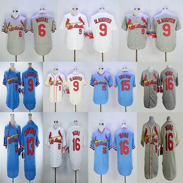 Men's St. Louis 13 Matt Carpenter Jerseys 6 Stan Musial 9 Enos Slaughter 16 Kolten Wong 15 Randal Grichuk Baseball Jersey
Men's St. Louis 13 Matt Carpenter Jerseys 6 Stan Musial 9 Enos Slaughter 16 Kolten Wong 15 Randal Grichuk Baseball Jersey