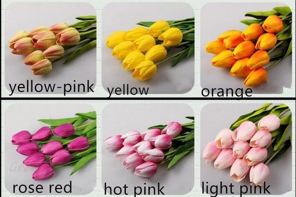12 color tulips flower artificial pu flower bouquet real touch flowers for home decoration wedding decorative flowers 50pcs/lot
12 color tulips flower artificial pu flower bouquet real touch flowers for home decoration wedding decorative flowers 50pcs/lot