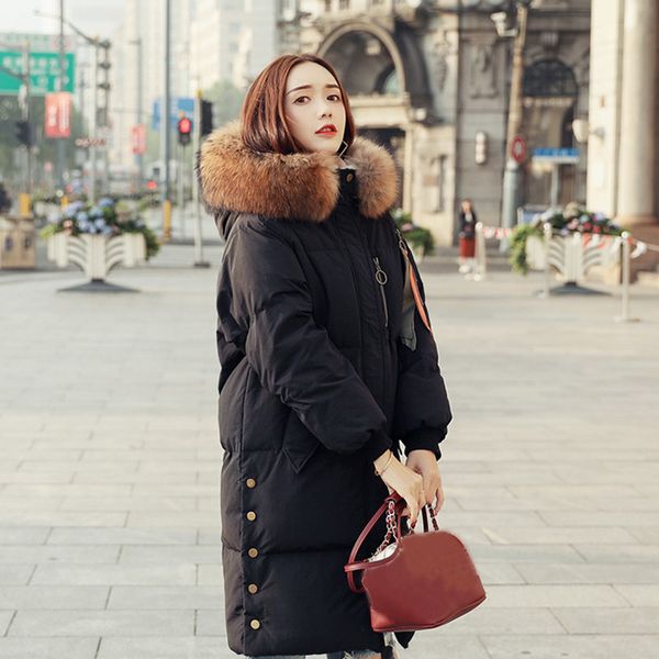 big real raccoon fur collar 2019 winter jackets coats women long warm thicken hooded down parkas female loose coat winter jacket, Black
big real raccoon fur collar 2019 winter jackets coats women long warm thicken hooded down parkas female loose coat winter jacket, Black