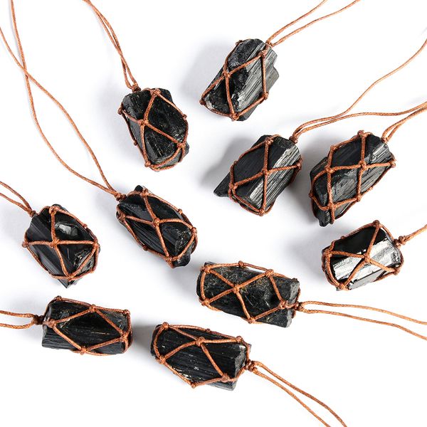 1 pcs natural black stone crystal pillar tourmaline raw big long chain necklace pendant handmade accessories fashion jewelry, Silver
1 pcs natural black stone crystal pillar tourmaline raw big long chain necklace pendant handmade accessories fashion jewelry, Silver