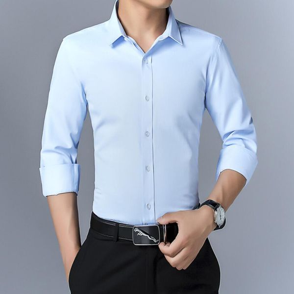 business is slimming long-sleeved solid color youth cotton shirt higher size men's shirt, White;black
business is slimming long-sleeved solid color youth cotton shirt higher size men's shirt, White;black