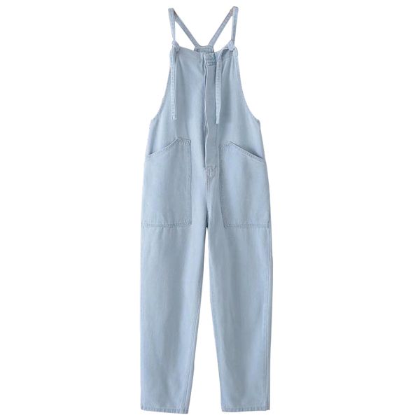 jumpsuit womens summer 2020 street trend new light blue pocket decorative denim strap jumpsuit beach holiday party rompers, Black;white
jumpsuit womens summer 2020 street trend new light blue pocket decorative denim strap jumpsuit beach holiday party rompers, Black;white