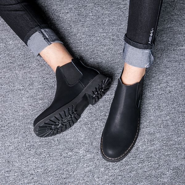 auronet winter vlevet retro men boots comfortable brand casual shoes classic leather snow boots social shoes botas masculina, Black
auronet winter vlevet retro men boots comfortable brand casual shoes classic leather snow boots social shoes botas masculina, Black