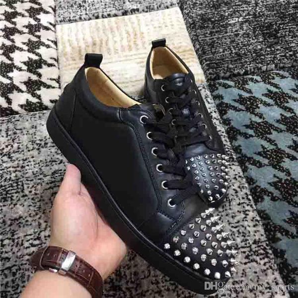 fashion luxury red bottom men women casual spikes rivets junior spiked shoes low walking shoes sneakers black genuine leather trainers
fashion luxury red bottom men women casual spikes rivets junior spiked shoes low walking shoes sneakers black genuine leather trainers