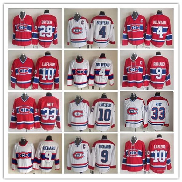 vintage montreal canadiens hockey 10 guy lafleur 4 jean beliveau 9 maurice richard 29 ken dryden 33 patrick roy embroidery jerseys, Black;red
vintage montreal canadiens hockey 10 guy lafleur 4 jean beliveau 9 maurice richard 29 ken dryden 33 patrick roy embroidery jerseys, Black;red