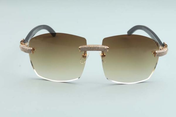 2020 large frameless luxury sunglasses micro-pave diamonds t4189706-5 black natural buffalo horn temple legs glasses, 58-18-140mm, White;black
2020 large frameless luxury sunglasses micro-pave diamonds t4189706-5 black natural buffalo horn temple legs glasses, 58-18-140mm, White;black