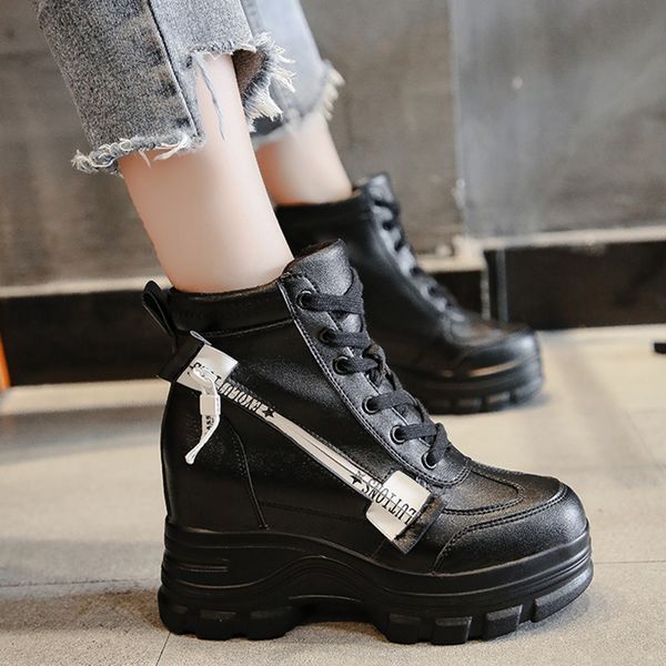 rimocy 2019 осень зима женщины boots высота повышенные платформы обувь женщина hidden клин черный бежевый кожа pu пинетки mujer, Black
rimocy 2019 осень зима женщины boots высота повышенные платформы обувь женщина hidden клин черный бежевый кожа pu пинетки mujer, Black
